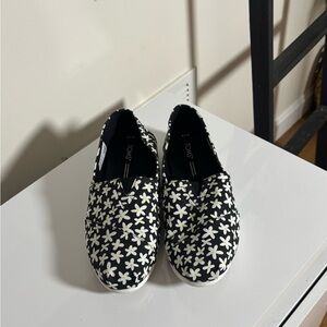 TOMS  Alpargata - Black Daisy Print